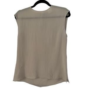 Krizia Silk Blouse Size XS Euro 38 Light Gray Made In Italy